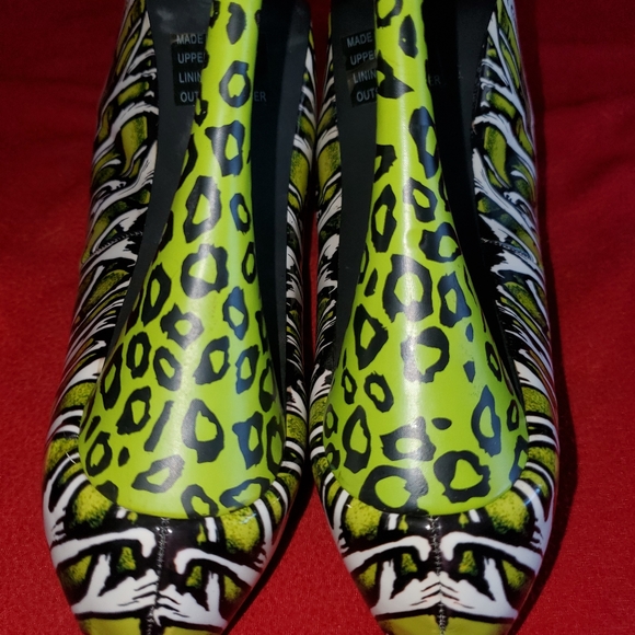 Too Fast Brand Smokin High Heel Shoes green zombie - Picture 7 of 13